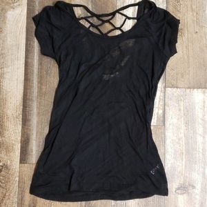 Fitted sheer t-shirt